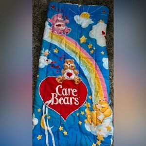 Care Bears kids sleeping bag vintage 80's